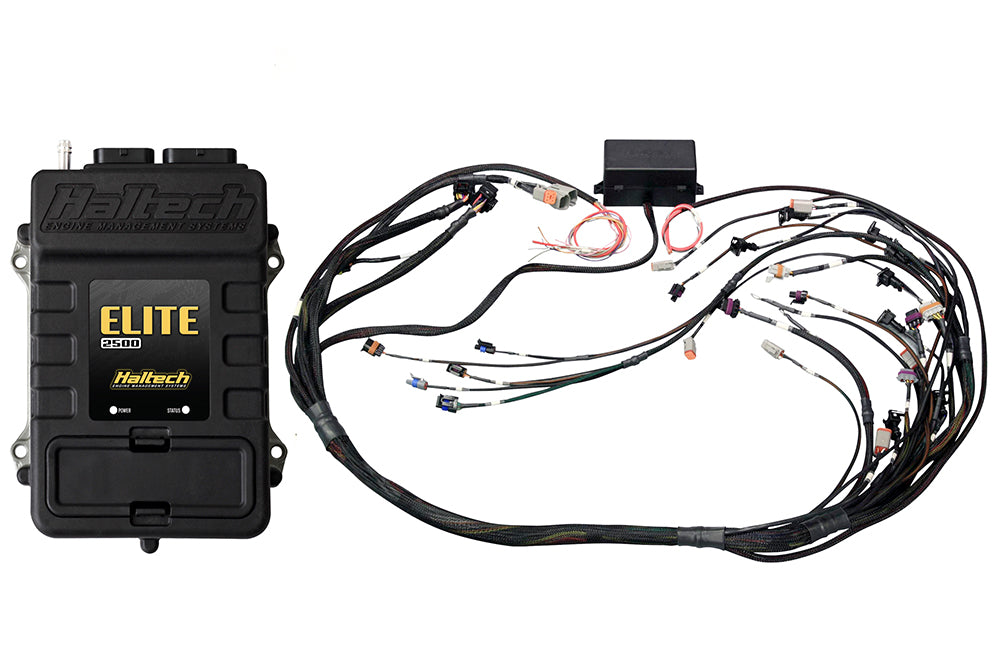 Elite 2500 + GM GEN IV LSx (LS2/LS3 etc) DBW Ready Terminated Harness Kit Injector Connector: Bosch EV6 (as per factory)